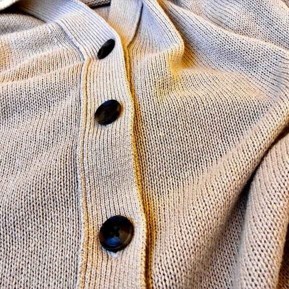 Banana Republic Sweater V-Neck Button Down Cardigan Cotton + Hemp  Medium - Picture 15 of 15